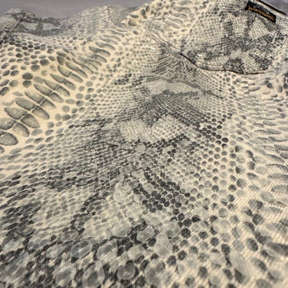 Parasuco Jeans Extreme Fit Women's Snakeskin Print Style# 8121 Size 28 Y2K Club - Picture 11 of 11